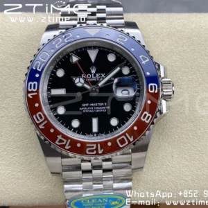 Rolex GMT-Master II 126710 BLRO Red/Blue Ceramic 904L Steel Clean Factory Best Edition on Jubilee Bracelet DD3285 CHS (New Bezel Insert) - Super Clone Watch | 1:1 Best Version