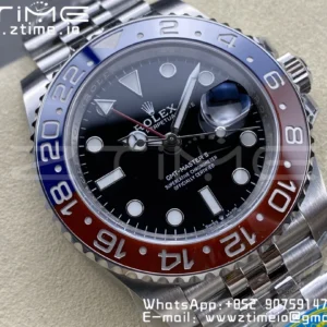 Rolex GMT-Master II 126710 BLRO Red/Blue Ceramic 904L Steel Clean Factory Best Edition on Jubilee Bracelet DD3285 CHS (New Bezel Insert) - Super Clone Watch | 1:1 Best Version