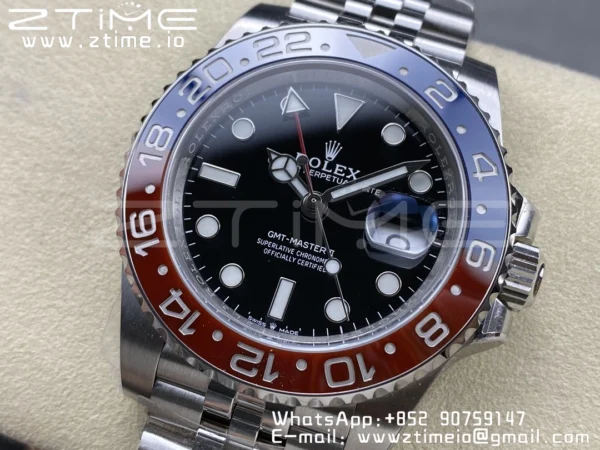 Rolex GMT-Master II 126710 BLRO Red/Blue Ceramic 904L Steel Clean Factory Best Edition on Jubilee Bracelet DD3285 CHS (New Bezel Insert) - Super Clone Watch | 1:1 Best Version