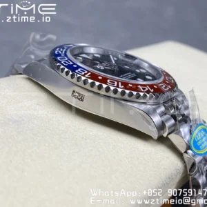 Rolex GMT-Master II 126710 BLRO Red/Blue Ceramic 904L Steel Clean Factory Best Edition on Jubilee Bracelet DD3285 CHS (New Bezel Insert) - Super Clone Watch | 1:1 Best Version