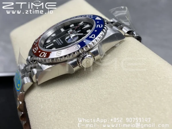 Rolex GMT-Master II 126710 BLRO Red/Blue Ceramic 904L Steel Clean Factory Best Edition on Jubilee Bracelet DD3285 CHS (New Bezel Insert) - Super Clone Watch | 1:1 Best Version