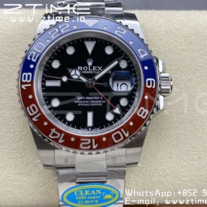 Rolex GMT-Master II 126710 BLRO Red/Blue Ceramic 904L Steel Clean Factory Best Edition on Oyster Bracelet DD3285 CHS (New Bezel Insert) - Super Clone Watch | 1:1 Best Version