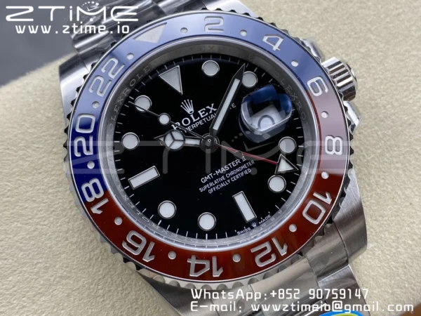 Rolex GMT-Master II 126710 BLRO Red/Blue Ceramic 904L Steel Clean Factory Best Edition on Oyster Bracelet DD3285 CHS (New Bezel Insert) - Super Clone Watch | 1:1 Best Version