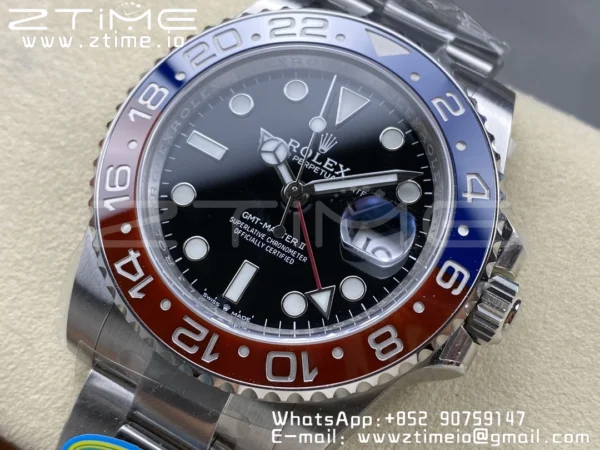 Rolex GMT-Master II 126710 BLRO Red/Blue Ceramic 904L Steel Clean Factory Best Edition on Oyster Bracelet DD3285 CHS (New Bezel Insert) - Super Clone Watch | 1:1 Best Version