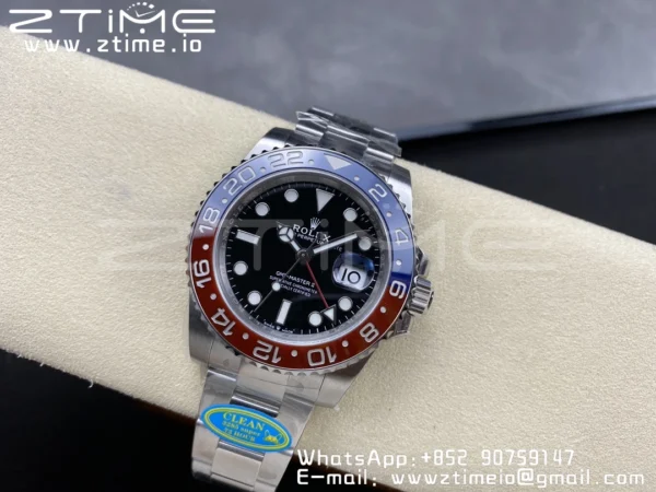 Rolex GMT-Master II 126710 BLRO Red/Blue Ceramic 904L Steel Clean Factory Best Edition on Oyster Bracelet DD3285 CHS (New Bezel Insert) - Super Clone Watch | 1:1 Best Version