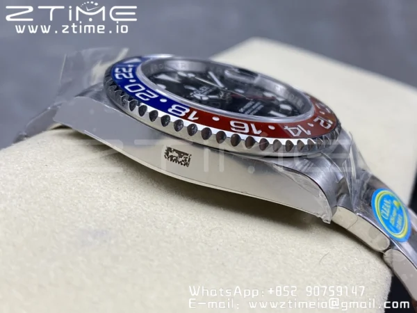 Rolex GMT-Master II 126710 BLRO Red/Blue Ceramic 904L Steel Clean Factory Best Edition on Oyster Bracelet DD3285 CHS (New Bezel Insert) - Super Clone Watch | 1:1 Best Version