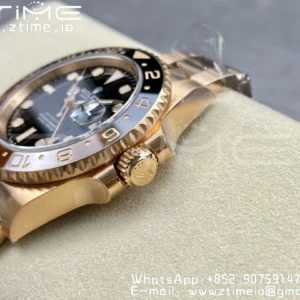 Rolex GMT-Master II 126715 CHNR Black/Brown Ceramic Clean Factory 1:1 Best Edition on RG Bracelet DD3285 - Super Clone Watch | 1:1 Best Version