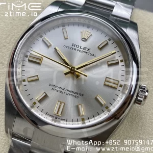 Rolex Oyster Perpetual 126000 36mm Clean 1:1 Best Edition 904L Steel Silver Dial VR3230 - Super Clone Watch | 1:1 Best Version