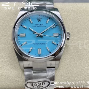 Rolex Oyster Perpetual 126000 36mm Clean 1:1 Best Edition 904L Steel Tiffany Blue Dial VR3230 - Super Clone Watch | 1:1 Best Version