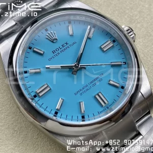 Rolex Oyster Perpetual 126000 36mm Clean 1:1 Best Edition 904L Steel Tiffany Blue Dial VR3230 - Super Clone Watch | 1:1 Best Version