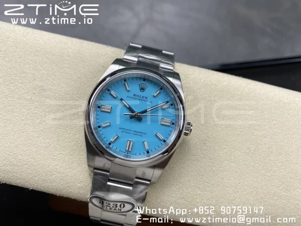 Rolex Oyster Perpetual 126000 36mm Clean 1:1 Best Edition 904L Steel Tiffany Blue Dial VR3230 - Super Clone Watch | 1:1 Best Version