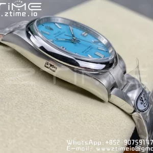 Rolex Oyster Perpetual 126000 36mm Clean 1:1 Best Edition 904L Steel Tiffany Blue Dial VR3230 - Super Clone Watch | 1:1 Best Version