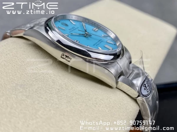 Rolex Oyster Perpetual 126000 36mm Clean 1:1 Best Edition 904L Steel Tiffany Blue Dial VR3230 - Super Clone Watch | 1:1 Best Version