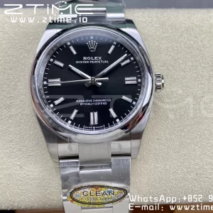 Rolex Oyster Perpetual 126000 36mm Clean 1:1 Best Edition 904L Steel Black Dial VR3230 - Super Clone Watch | 1:1 Best Version