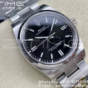 Rolex Oyster Perpetual 126000 36mm Clean 1:1 Best Edition 904L Steel Black Dial VR3230 - Super Clone Watch | 1:1 Best Version