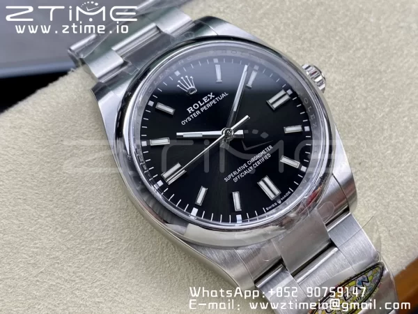 Rolex Oyster Perpetual 126000 36mm Clean 1:1 Best Edition 904L Steel Black Dial VR3230 - Super Clone Watch | 1:1 Best Version