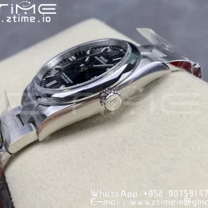 Rolex Oyster Perpetual 126000 36mm Clean 1:1 Best Edition 904L Steel Black Dial VR3230 - Super Clone Watch | 1:1 Best Version