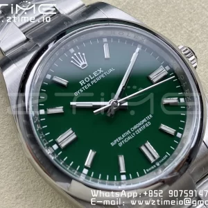 Rolex Oyster Perpetual 126000 36mm Clean 1:1 Best Edition 904L Steel Green Dial VR3230 - Super Clone Watch | 1:1 Best Version