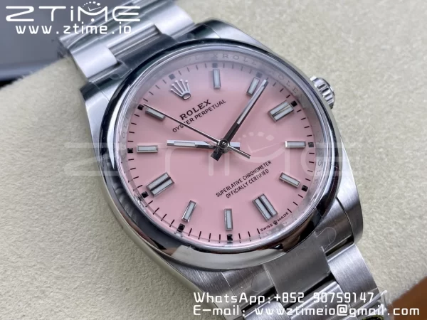 Rolex Oyster Perpetual 126000 36mm Clean 1:1 Best Edition 904L Steel Pink Dial VR3230 - Super Clone Watch | 1:1 Best Version