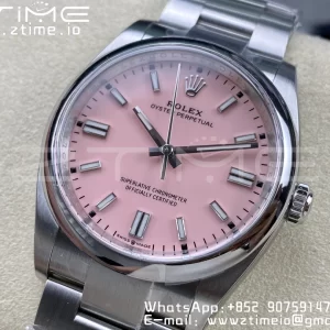 Rolex Oyster Perpetual 126000 36mm Clean 1:1 Best Edition 904L Steel Pink Dial VR3230 - Super Clone Watch | 1:1 Best Version