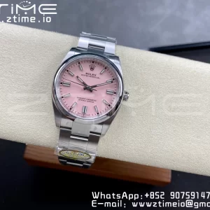Rolex Oyster Perpetual 126000 36mm Clean 1:1 Best Edition 904L Steel Pink Dial VR3230 - Super Clone Watch | 1:1 Best Version