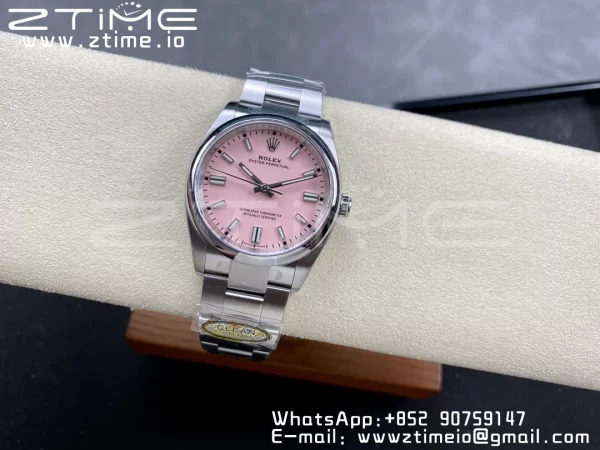 Rolex Oyster Perpetual 126000 36mm Clean 1:1 Best Edition 904L Steel Pink Dial VR3230 - Super Clone Watch | 1:1 Best Version