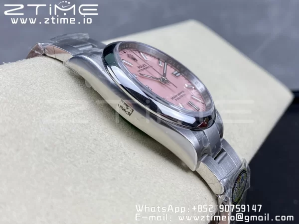 Rolex Oyster Perpetual 126000 36mm Clean 1:1 Best Edition 904L Steel Pink Dial VR3230 - Super Clone Watch | 1:1 Best Version
