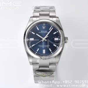 Rolex Oyster Perpetual 126000 36mm Clean 1:1 Best Edition 904L Steel Deep Blue Dial VR3230 - Super Clone Watch | 1:1 Best Version