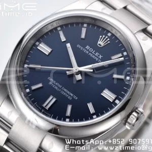Rolex Oyster Perpetual 126000 36mm Clean 1:1 Best Edition 904L Steel Deep Blue Dial VR3230 - Super Clone Watch | 1:1 Best Version