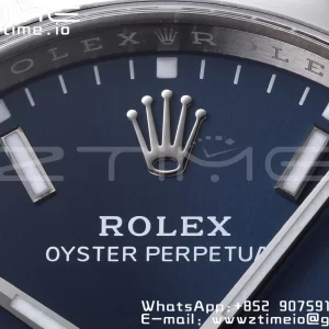 Rolex Oyster Perpetual 126000 36mm Clean 1:1 Best Edition 904L Steel Deep Blue Dial VR3230 - Super Clone Watch | 1:1 Best Version