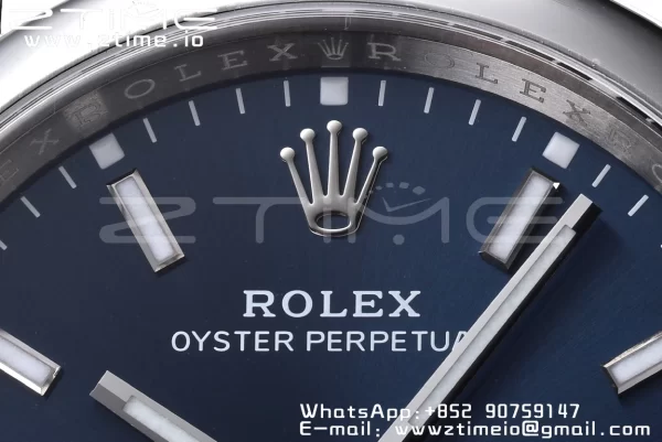 Rolex Oyster Perpetual 126000 36mm Clean 1:1 Best Edition 904L Steel Deep Blue Dial VR3230 - Super Clone Watch | 1:1 Best Version