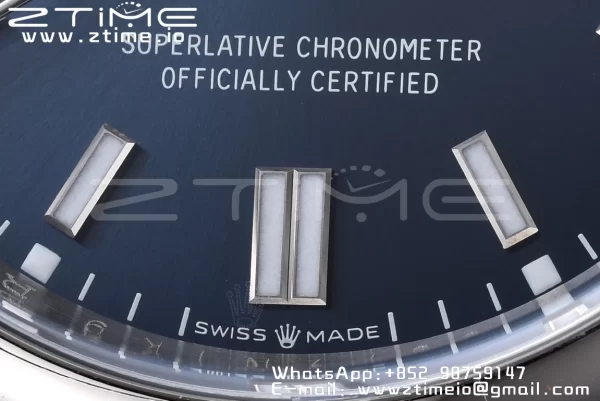 Rolex Oyster Perpetual 126000 36mm Clean 1:1 Best Edition 904L Steel Deep Blue Dial VR3230 - Super Clone Watch | 1:1 Best Version