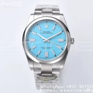 Rolex Oyster Perpetual 124300 41mm Clean 1:1 Best Edition 904L Steel Tiffany Blue Dial VR3230 - Super Clone Watch | 1:1 Best Version
