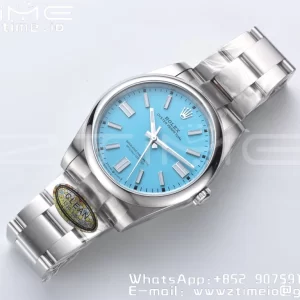 Rolex Oyster Perpetual 124300 41mm Clean 1:1 Best Edition 904L Steel Tiffany Blue Dial VR3230 - Super Clone Watch | 1:1 Best Version