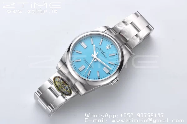 Rolex Oyster Perpetual 124300 41mm Clean 1:1 Best Edition 904L Steel Tiffany Blue Dial VR3230 - Super Clone Watch | 1:1 Best Version