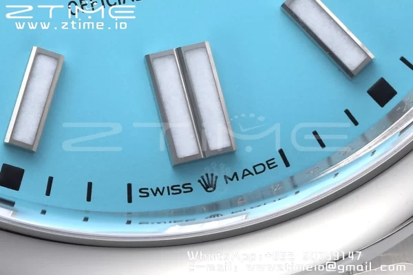 Rolex Oyster Perpetual 124300 41mm Clean 1:1 Best Edition 904L Steel Tiffany Blue Dial VR3230 - Super Clone Watch | 1:1 Best Version