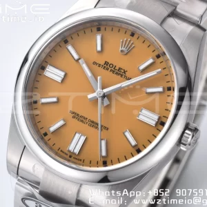 Rolex Oyster Perpetual 124300 41mm Clean 1:1 Best Edition 904L Steel Yellow Dial VR3230 - Super Clone Watch | 1:1 Best Version