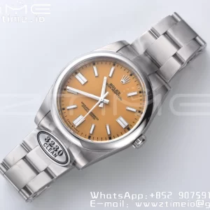 Rolex Oyster Perpetual 124300 41mm Clean 1:1 Best Edition 904L Steel Yellow Dial VR3230 - Super Clone Watch | 1:1 Best Version