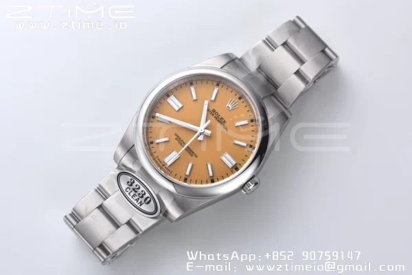 Rolex Oyster Perpetual 124300 41mm Clean 1:1 Best Edition 904L Steel Yellow Dial VR3230 - Super Clone Watch | 1:1 Best Version