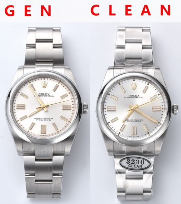 RolexOyster Perpetual 124300 41mm Clean 1:1 Best Edition 904L Steel Silver Dial VR3230 - Super Clone Watch | 1:1 Best Version