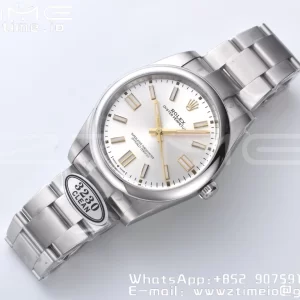 RolexOyster Perpetual 124300 41mm Clean 1:1 Best Edition 904L Steel Silver Dial VR3230 - Super Clone Watch | 1:1 Best Version