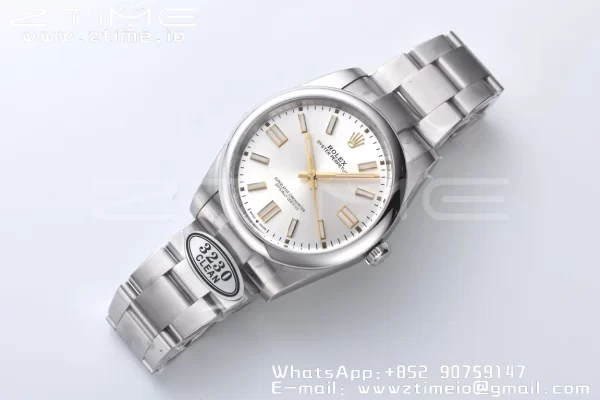 RolexOyster Perpetual 124300 41mm Clean 1:1 Best Edition 904L Steel Silver Dial VR3230 - Super Clone Watch | 1:1 Best Version
