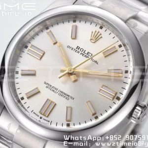 RolexOyster Perpetual 124300 41mm Clean 1:1 Best Edition 904L Steel Silver Dial VR3230 - Super Clone Watch | 1:1 Best Version