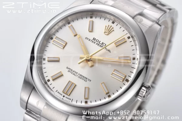 RolexOyster Perpetual 124300 41mm Clean 1:1 Best Edition 904L Steel Silver Dial VR3230 - Super Clone Watch | 1:1 Best Version