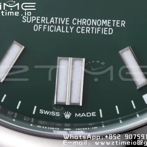 Rolex Oyster Perpetual 124300 41mm Clean 1:1 Best Edition 904L Steel Green Dial VR3230 - Super Clone Watch | 1:1 Best Version