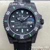 Rolex Submariner DIW Carbon VSF 1:1 Best Edition Quadrante nero/verde su cinturino in nylon nero VS3135 - Orologio Super Clone | 1:1 Best Version