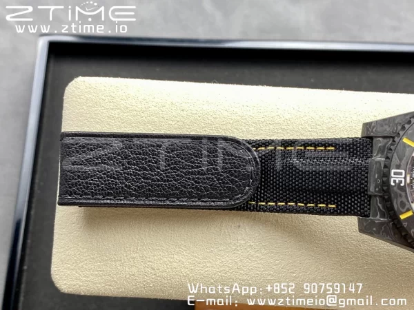 Rolex Submariner DIW Carbon VSF 1:1 Best Edition Black/Yellow Dial on Black Nylon Strap VS3135 - Super Clone Watch | 1:1 Best Version