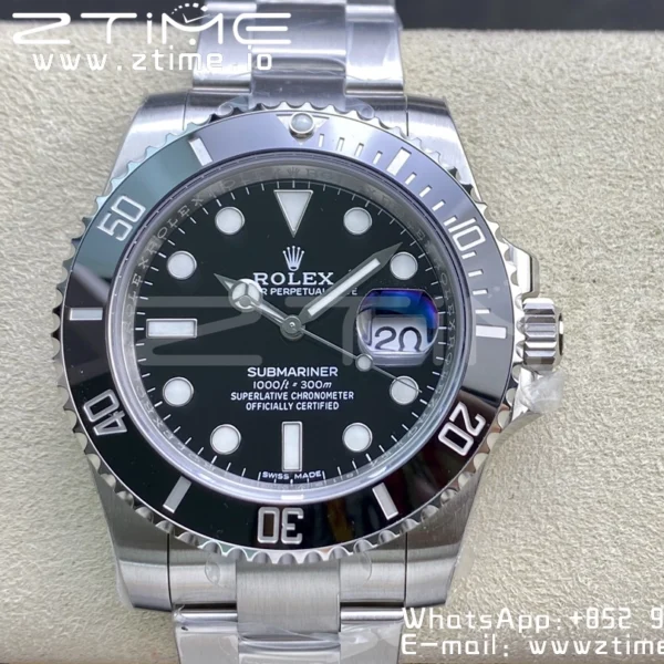 Rolex Submariner 116610 40mm LV Green Ceramic 904L Steel VSF 1:1 Best Edition VS3135 - Super Clone Watch | 1:1 Best Version