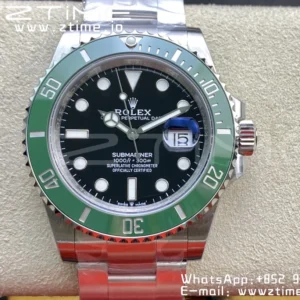 Rolex Submariner 41mm 126610 LV Kermit 904L Steel VSF 1:1 Best Edition VS3235 - Super Clone Watch | 1:1 Best Version