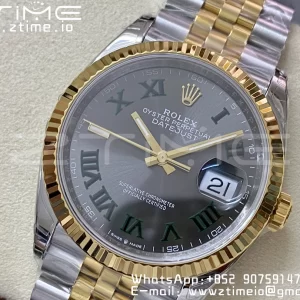 Rolex DateJust 36 SS 126233 904L SS/YG VSF 1:1 Best Edition Wimbledon Dial on Jubilee Bracelet VS3235 - Super Clone Watch | 1:1 Best Version